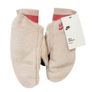 Nike‎ Womens XS/Small Warm Fuzzy Mittens Pink Oxford/Archaeo Pink NEW
